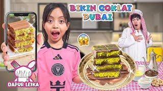 LEIKA AND TOMPEL MAKING THE VIRAL DUBAI CHOCOLATE!  FUNNY KIDS CHALLENGE