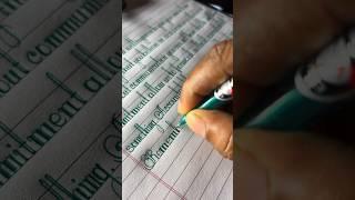 Neat and clean handwriting by Ball pen| English handwriting | #handwriting #youtubeshorts