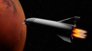 #Футаж космический корабль прилетел на марс ◄4K•HD► #Footage spaceship flew to mars