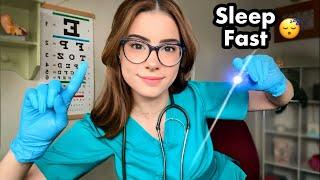 ASMR Nurse Exam in Bed 🩺 Medical ASMR for Sleep  Eye, Ear, Head to Toe Cranial Nerve Exam