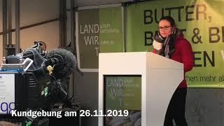 Bettina Hueske Kundgebung Land schafft Verbindung Bauernprotest Agrarpaket