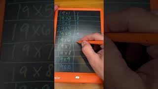 Multiply by 19 no calculator shortcut