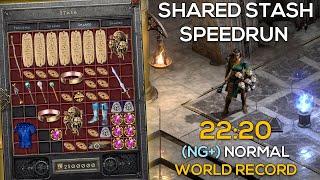 BAAL DEAD IN 22MINS | SHARED STASH SPEEDRUN | WORLD RECORD | NG+ SORC | DIABLO 2 RESURRECTED