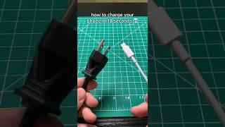 Trick to charge your phone in 10 seconds  #electronics #arduino #engineering