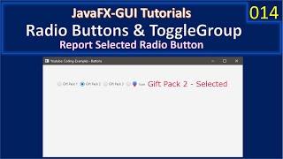 RadioButton | Get Checked State | JavaFx GUI Tutorial #014