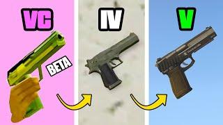 Desert Eagle in GTA Games (Evolution)