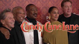 CANDY CANE LANE premiere interviews Eddie Murphy, Tracee Ellis Ross, Chloe Bailey - November 28,2023