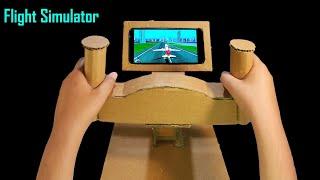 How to make gaming steering wheel for airplane (Flight simulator) - Science project from cardboard