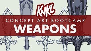 Concept Art Boot Camp 4 (Design an AWESOME Weapon easily!!) KNKL347