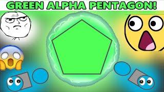 Diep.io Green ALPHA PENTAGON SPOTTED! Rarest Green Alpha Pentagon Found & Killed! 33 K XP (diep.io)