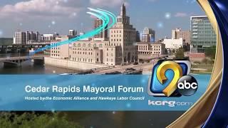 Cedar Rapids Mayoral Forum Oct. 12, 2017