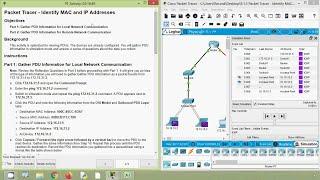 9.1.3 Packet Tracer - Identify MAC and IP Addresses