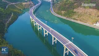 Breathtaking! Watch China's most beautiful over-water highway