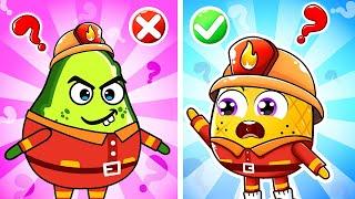 Copycat & Copy Me Song  Where Are The Real Rescuers? Yum Yum English Kids Songs