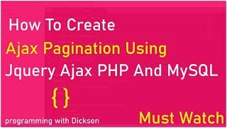 AJAX Pagination with jQuery and PHP