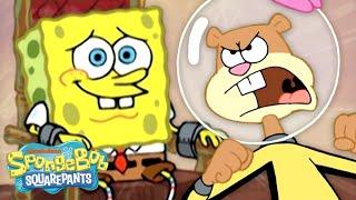 Every Time Sandy Rescued SpongeBob ️ | 60 Minute Compilation | SpongeBob