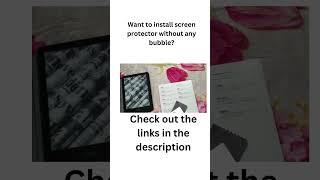 Removing bubbles from NuPro screen protector in 2023(kindle devices)#shorts