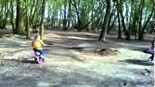Kay on a bike
