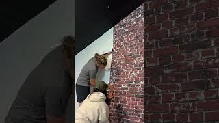 Faux Brick Wallpaper| How to install Brick Wallpaper