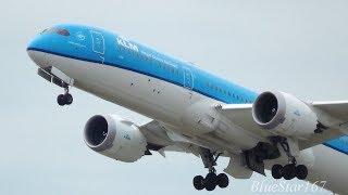 KLM Royal Dutch Airlines Boeing 787-9 (PH-BHL) takeoff from KIX/RJBB (Osaka - Kansai) RWY 06R