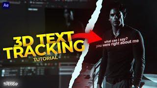 3D text tracking to head in After Effects tutorial