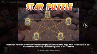 Infinite Magicraid - Solve The Star Puzzle In Space Temple 7 Dragon Treasure