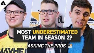 The Most Underestimated Team In OWL Season 2? | Asking The Pros ft. Dafran, aKm, Agilities & more