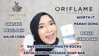 SWEDISH SPA SMOOTH ROCKS EXFOLIATING MASSAGE SOAP BAR | REVIEW PRODUK