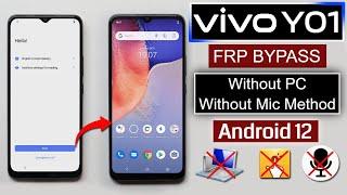 Vivo Y01 (V2118) Android 12 Frp Bypass Without Pc | Without Mic Method | Without Engineering Mode