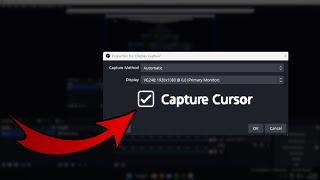 How To Make OBS Record Mouse Cursor