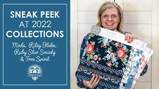 Fall SNEAK PEEK Fabric Preview from Moda, Riley Blake, Ruby Star Society and Free Spirit!