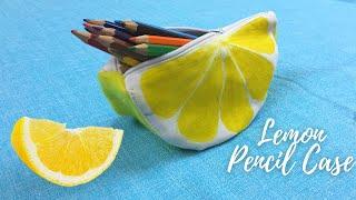 Lemon Slice Pencil Pouch| Pencil Case | Creative Stationary crafts | Make a cute Pencil Case