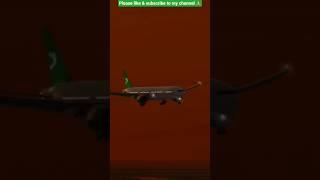 TURKMENISTAN AIRLINES 777 - 300 LANDING AT ASHGABAT #turkmenistan #boeing777300er