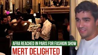 Afra Saraçoğlu Reached in Paris for Fashion Show !Mert Ramazan Demir Delighted