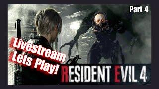 Spending My Sick Day Playing RE4 Remake - Livestream Let's Play Part 4