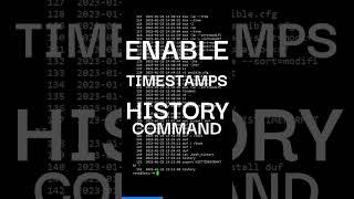 #linux Tips: Enable Timestamp in Bash History