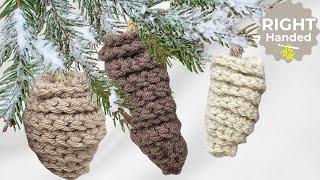 Easiest Crochet Pinecones for Beginners – Fast DIY Holiday Decor!