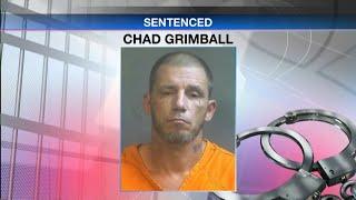 Chad Grimball will spend 195 years behind bars