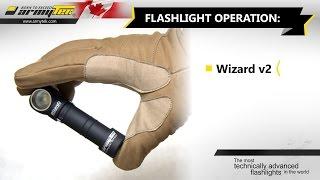 LED Flashlight Operation: Armytek Wizard Headlamp