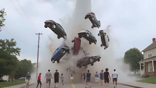 Terrifying Windstorm in China FLIPS CARS | Real Tornado Footage!