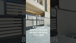 7.25 CENT 8 PORTION RENTAL INCOME PROPERTY FOR SALE COIMBATORE | +918903408314 | #shorts #short