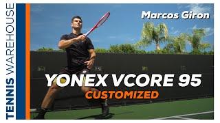 ATP's Marcos Giron Reveals his Customized Yonex VCORE 95 Tennis Racquet Spec & We Review It! 