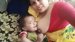 Beautiful mom breastfeeding | desi breastfeeding vlogs desi mom breastfeeding baby vlog nude chuchi