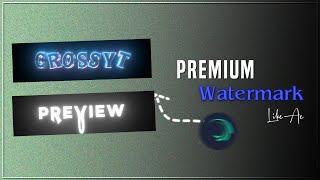 Premium 3D watermark like ae in node video (+preset)