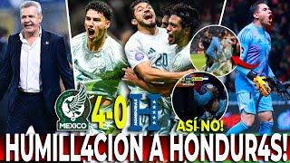 MÉXICO REMONTA y DESTROZA 4-0 a HONDURAS |EL VASCO SORPRENDE | ENCARAN a MALAGON | HENRY YJIMENEZ