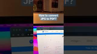 How to convert JPG Image to PDF File Online 