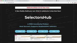 SelectorsHub - Locators in Selenium Webdriver - SelectorsHub Tutorial-Selectorshub XPath-Selectorhub