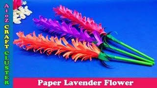 How to make a Paper Lavender Flower | Paper Flower | DIY Crafts