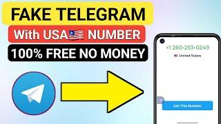 Fake Telegram Number Free 2024 || How to Create Fake Telegram Account With USA Number