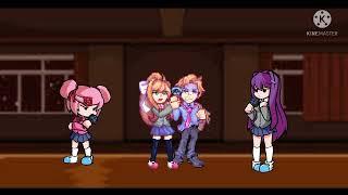 Tug O War Ft.Natsuki,Monika,Senpai, and Yuri | Friday Night Funkin